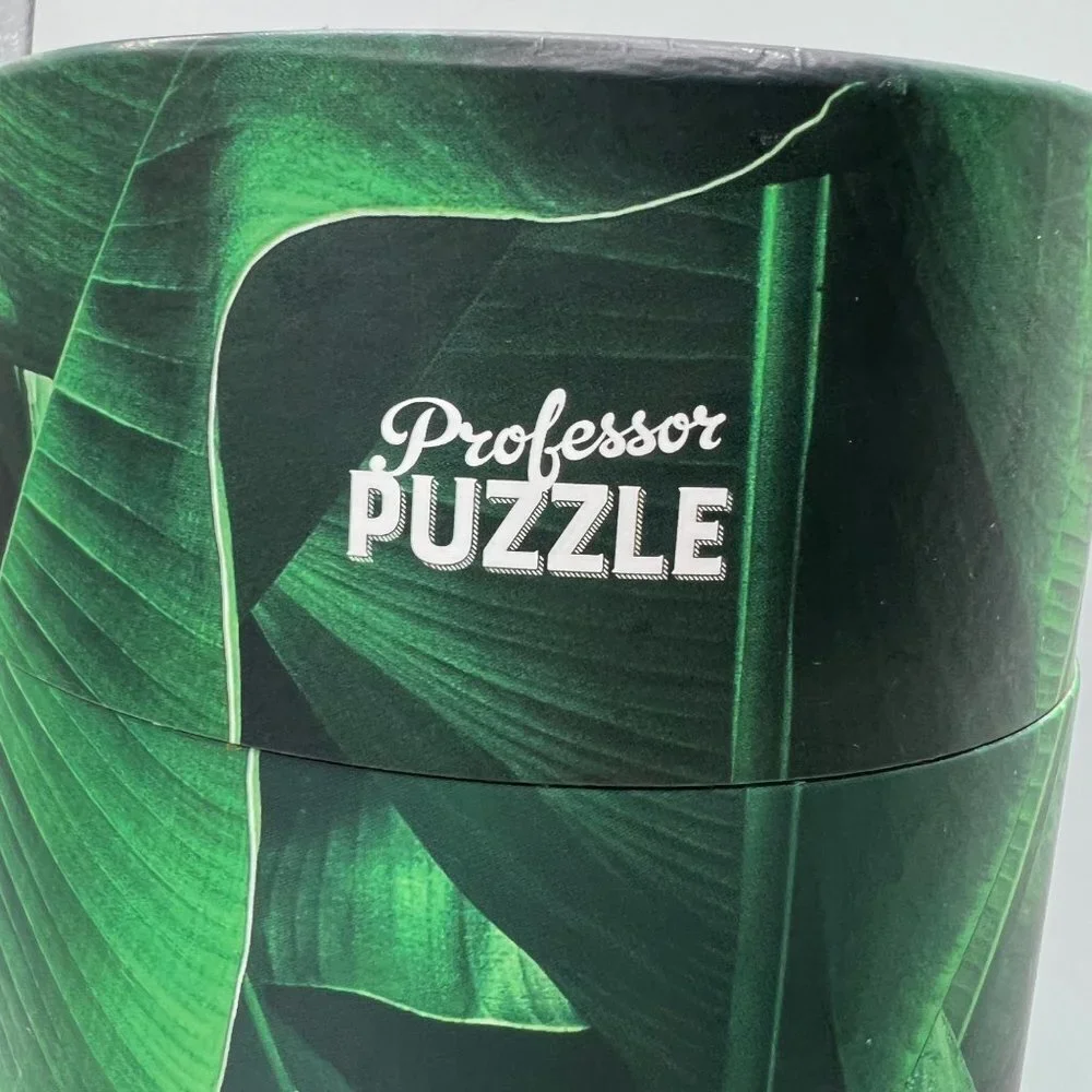 Professor Puzzle 1000 Piece Puzzle Canister Puzzle Foliage Green